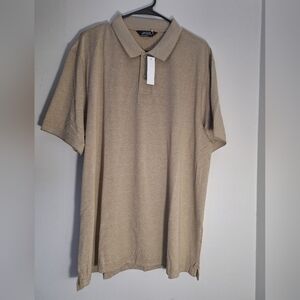 Classic Beige Short-Sleeve Polo Shirt - Everyday Comfort